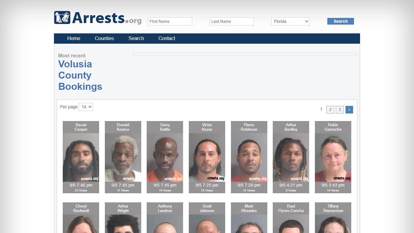 Volusia County Arrests and Inmate Search